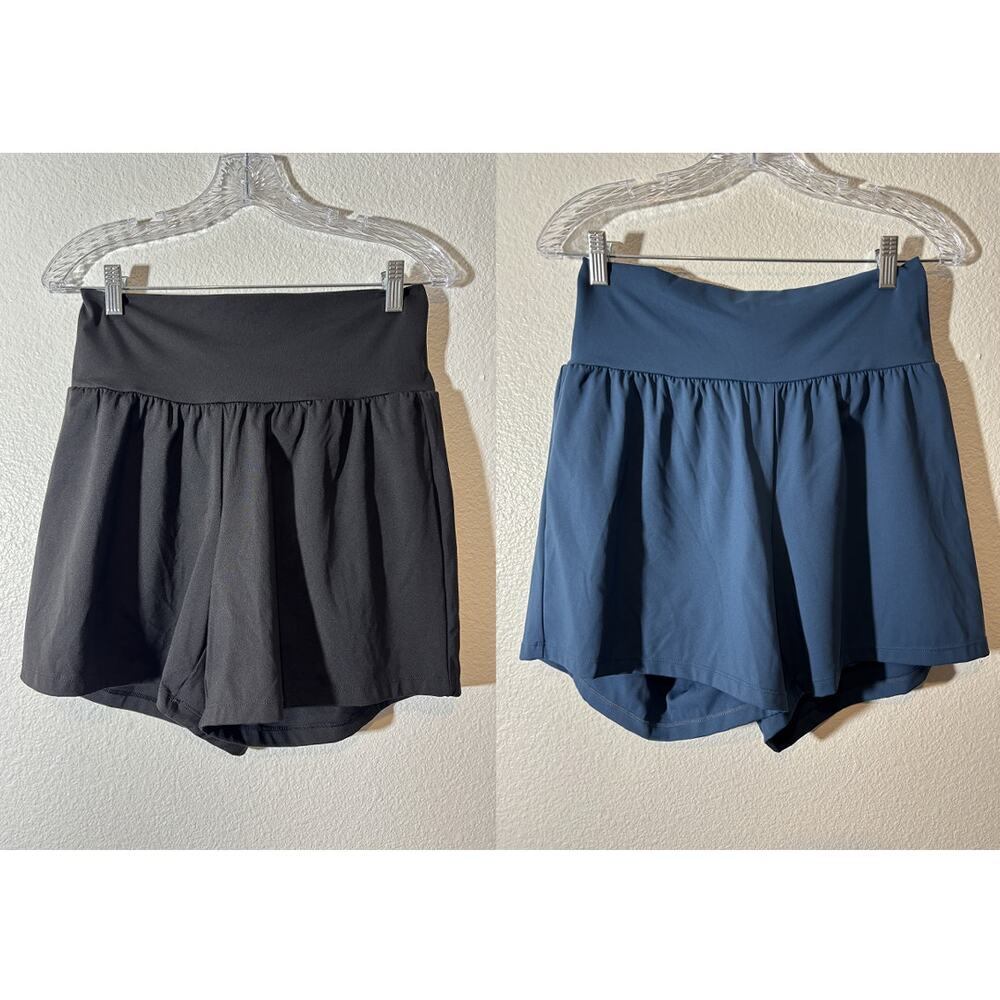 Halara Set of 2 Size L SoftlyZero InstantCool Yoga Shorts Airy Super High-Waist